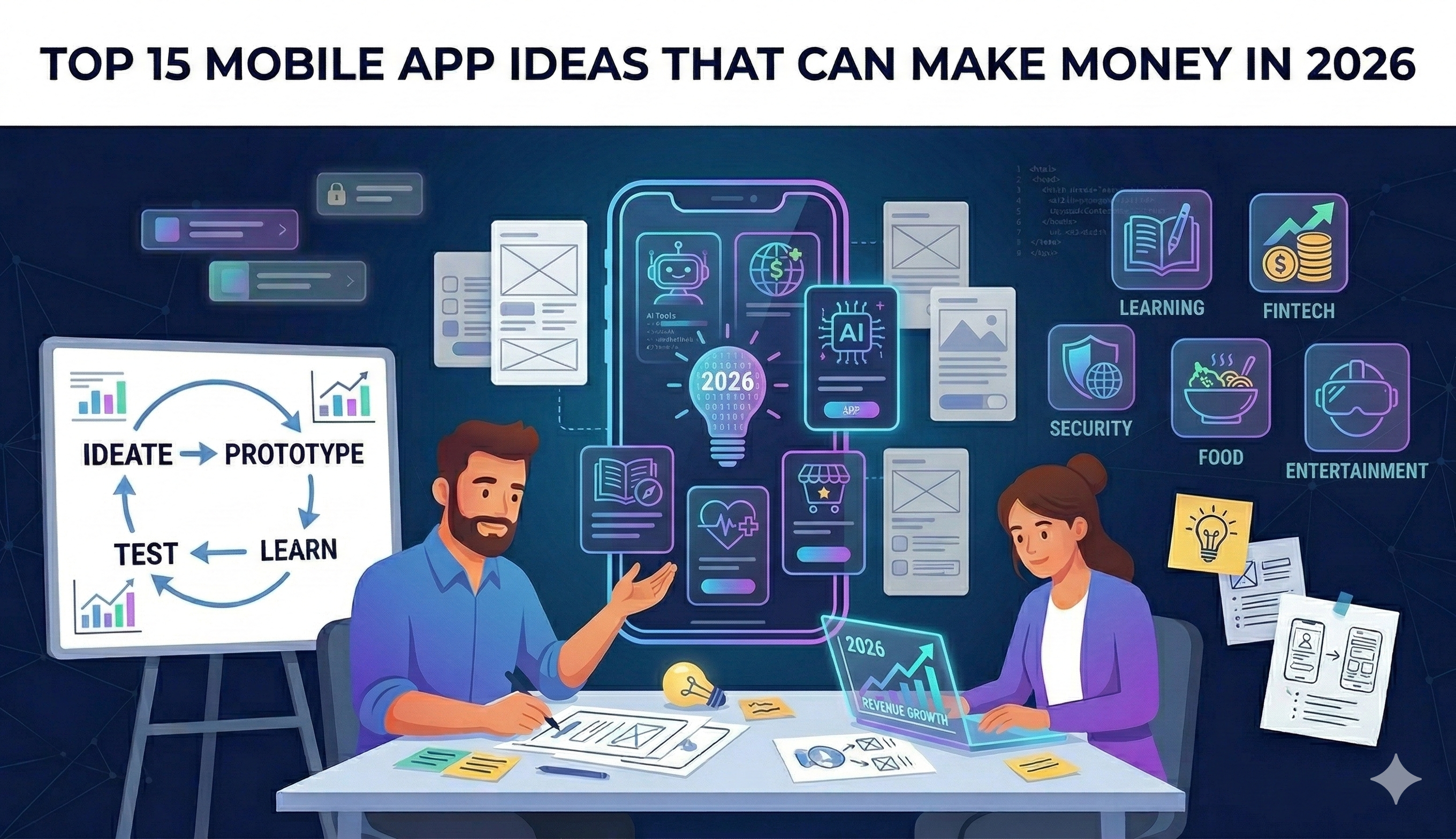 Top 15 Mobile App Ideas That Can Make Money in 2026